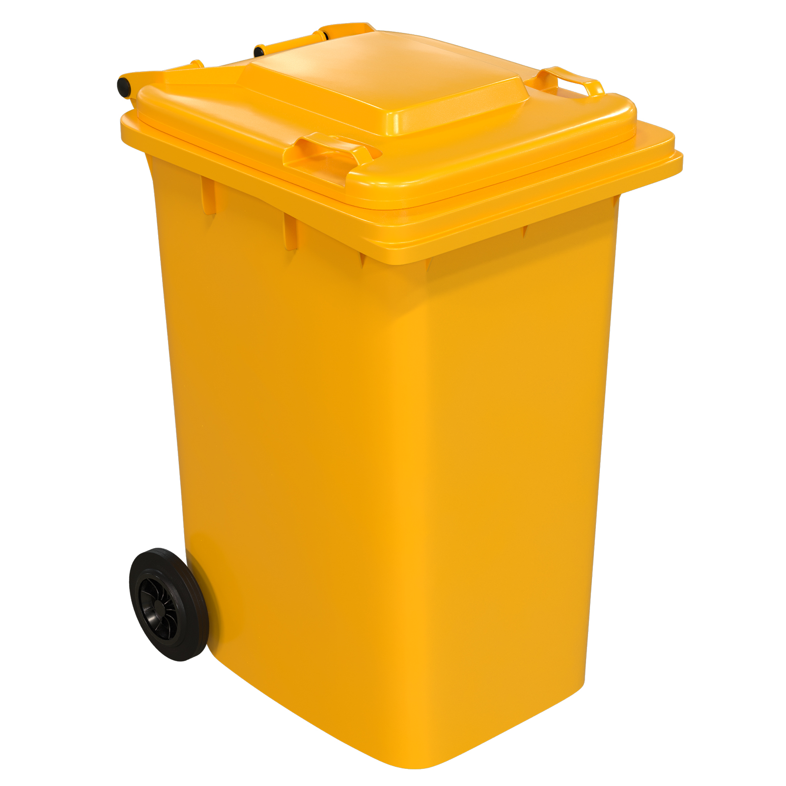 Handy 240L Yellow Wheelie Bin