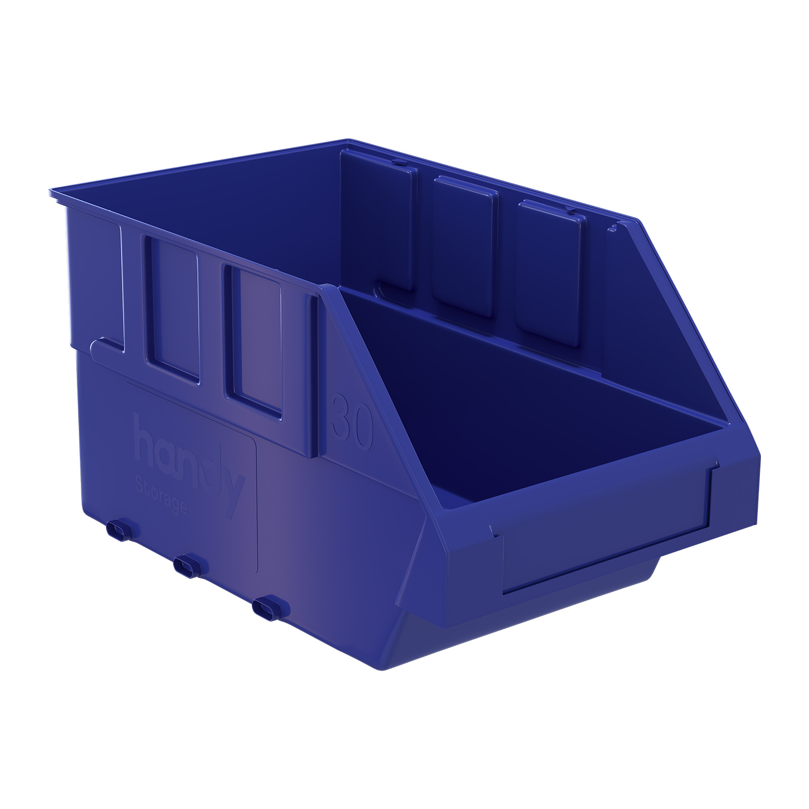 Handy Storage Size 30 Blue Plastic Storage Tote