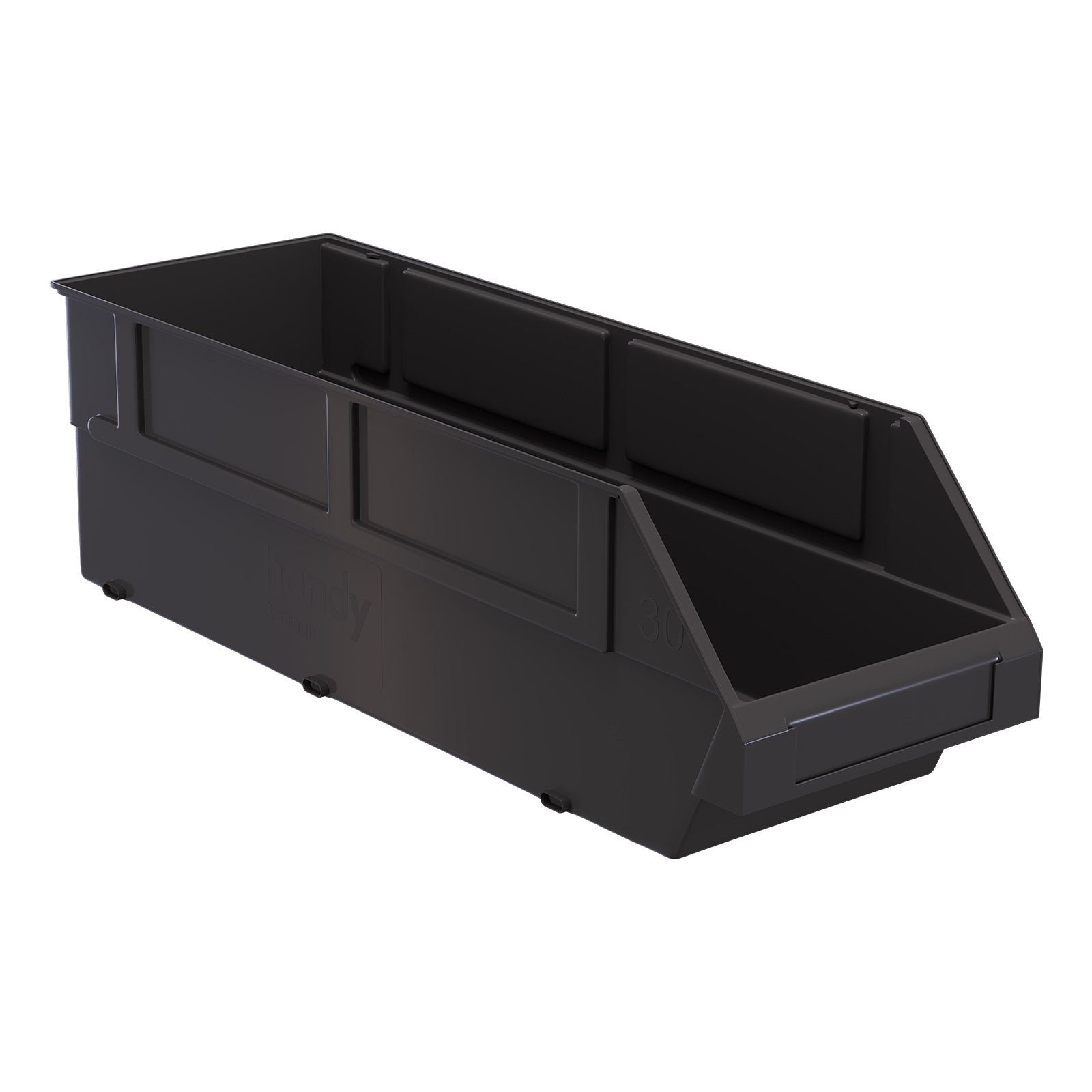 Handy Storage Size 30 400mm Grey Plastic Storage Tote