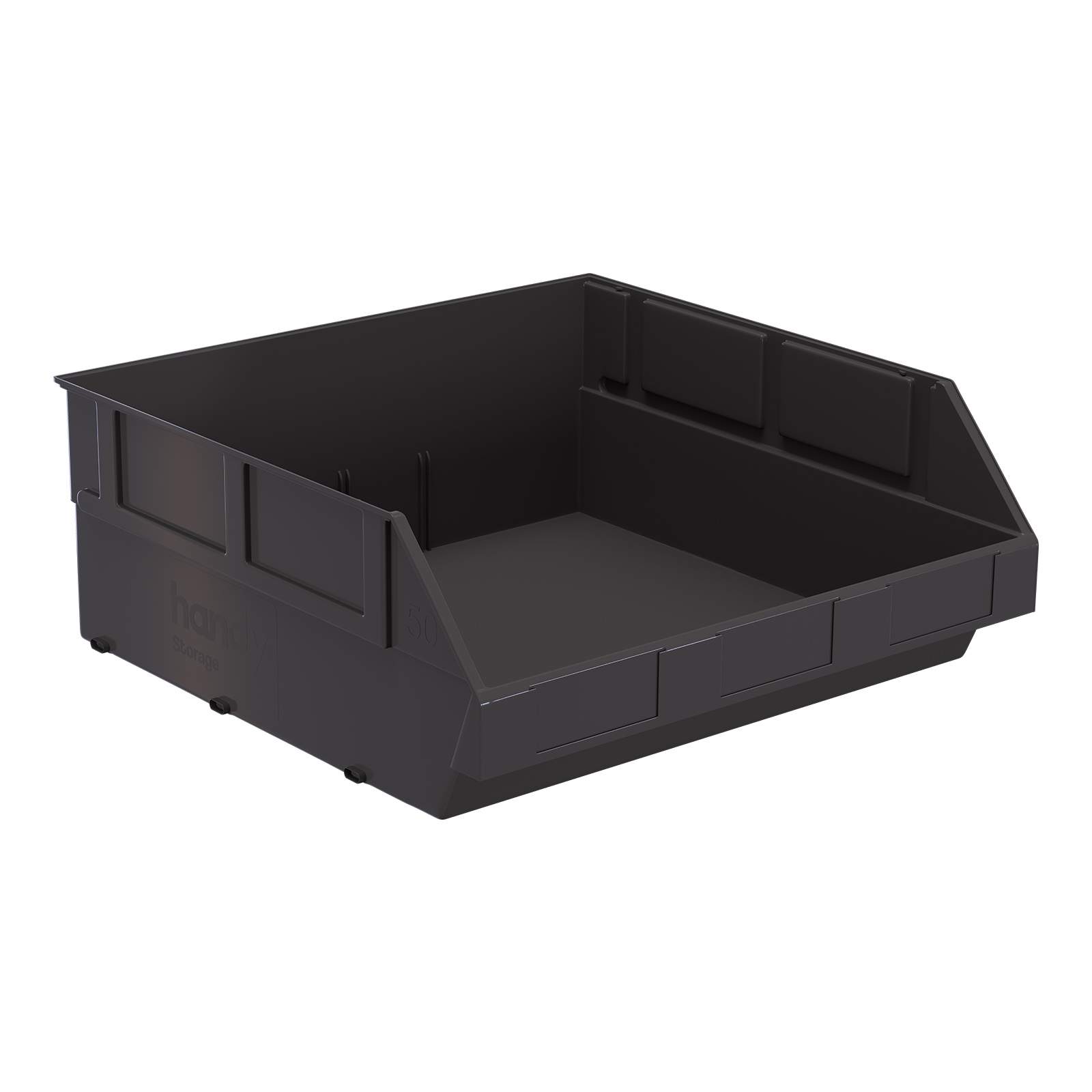 Handy Storage Size 50 400mm Grey Plastic Storage Tote