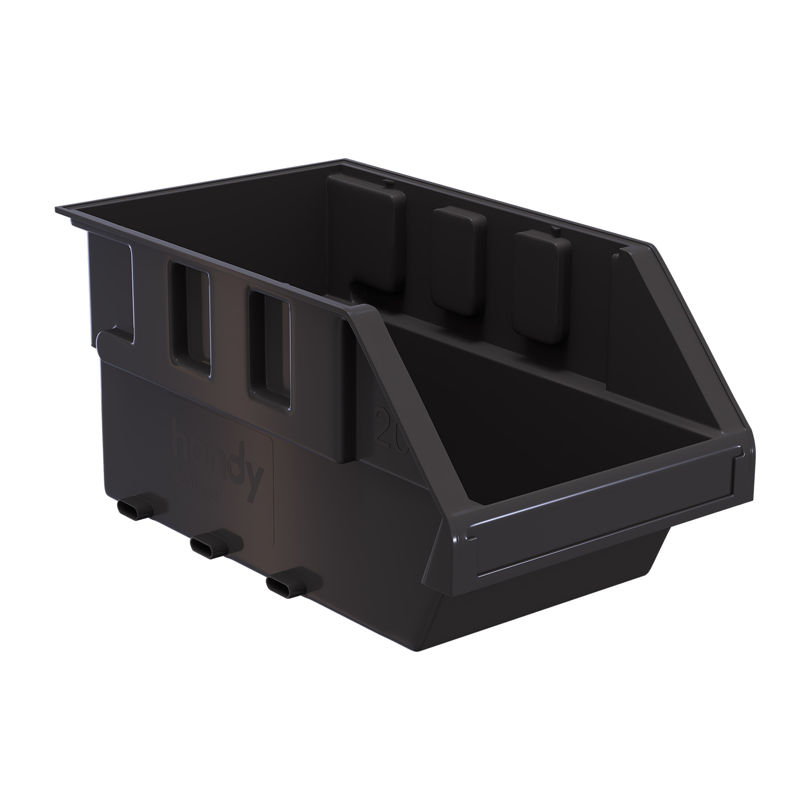 Handy Storage Size 20 Grey Plastic Storage Tote