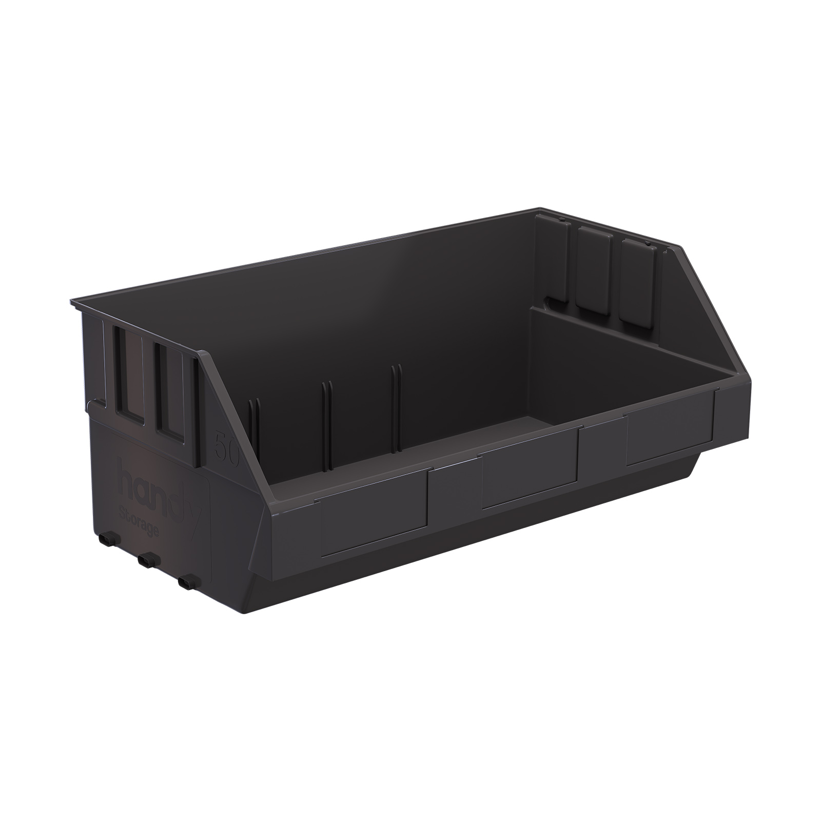 Handy Storage Size 50 Grey Plastic Storage Tote