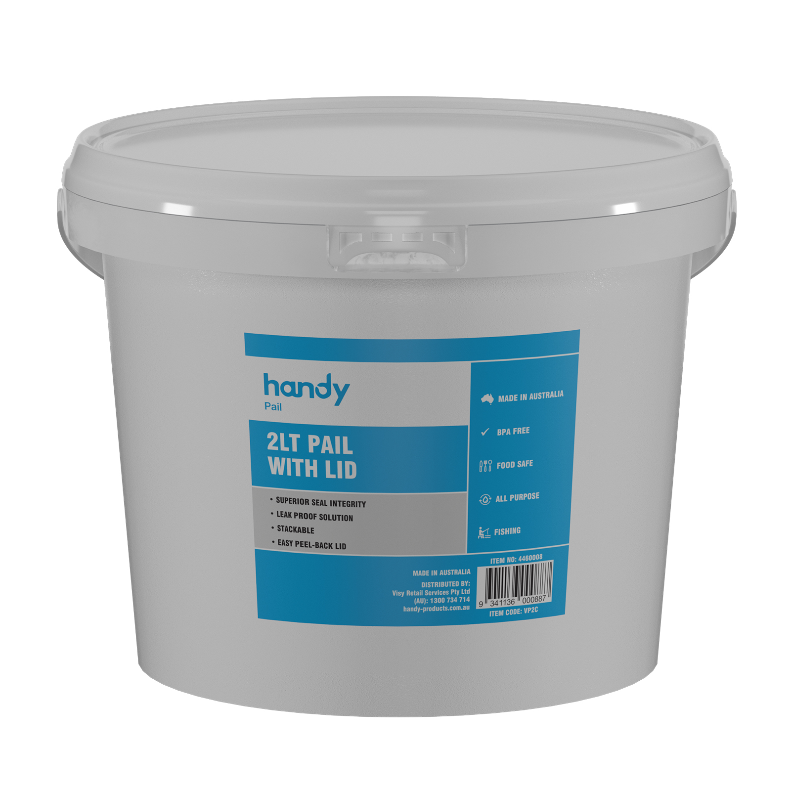 Handy Pail Bucket With Lid 2.3L